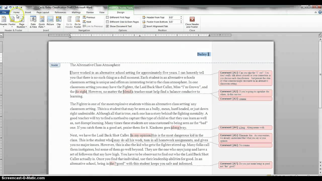 How To Insert A Header In Word With Consecutive Page Numbers Word For Mac 2011