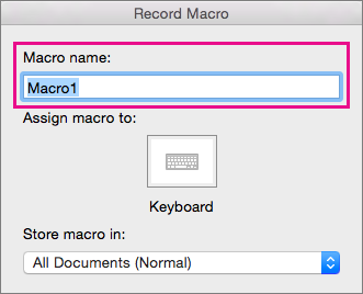 Create A Macro In Word For Mac 2016